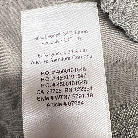 Aritzia Wilfred Habitus Lyocell Linen Blend Shorts Green Sz XS - Picture 8 of 8